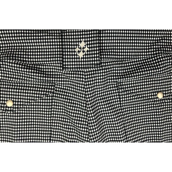 JoFit Playoff Golf Pants  Women's 16  Activewear  Back Slit  Navy / White Check - Picture 8 of 14